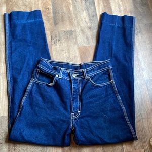 Cotler Vintage High Rise bootcut hemmed jeans dark wash